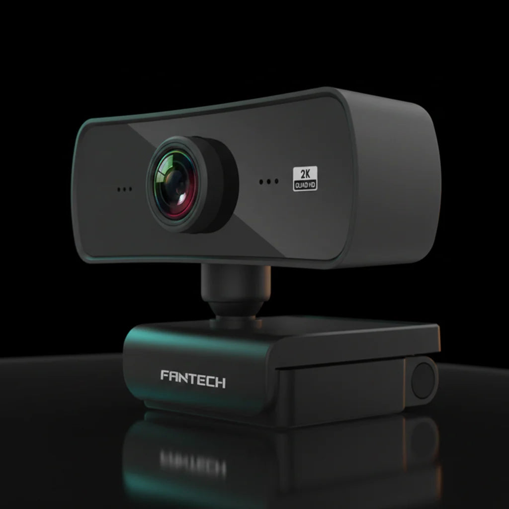كاميرا ويب Fantech LUMINOUS C30 بدقة QHD 2K – مثالية للبث والاجتماعات