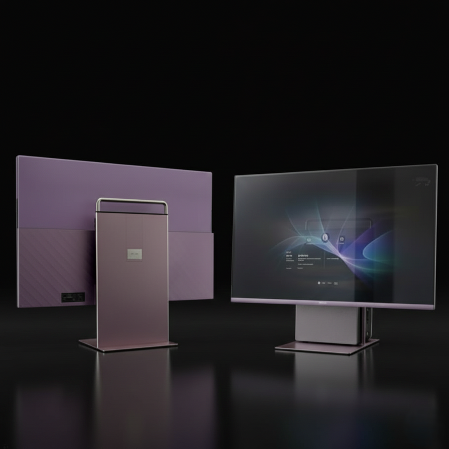 nTelgnt All-in-One Desktop PC – Intel i7 N100, FHD Display