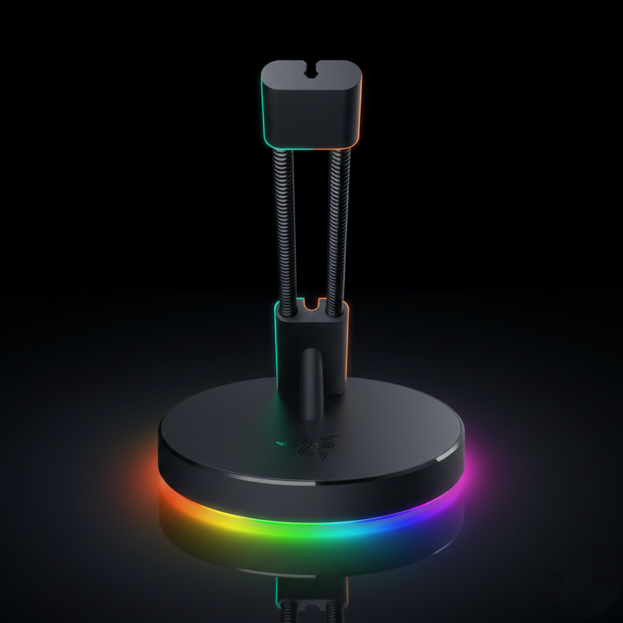 منظم كابل ماوس الألعاب Razer Mouse Bungee V3 Chroma بإضاءة RGB