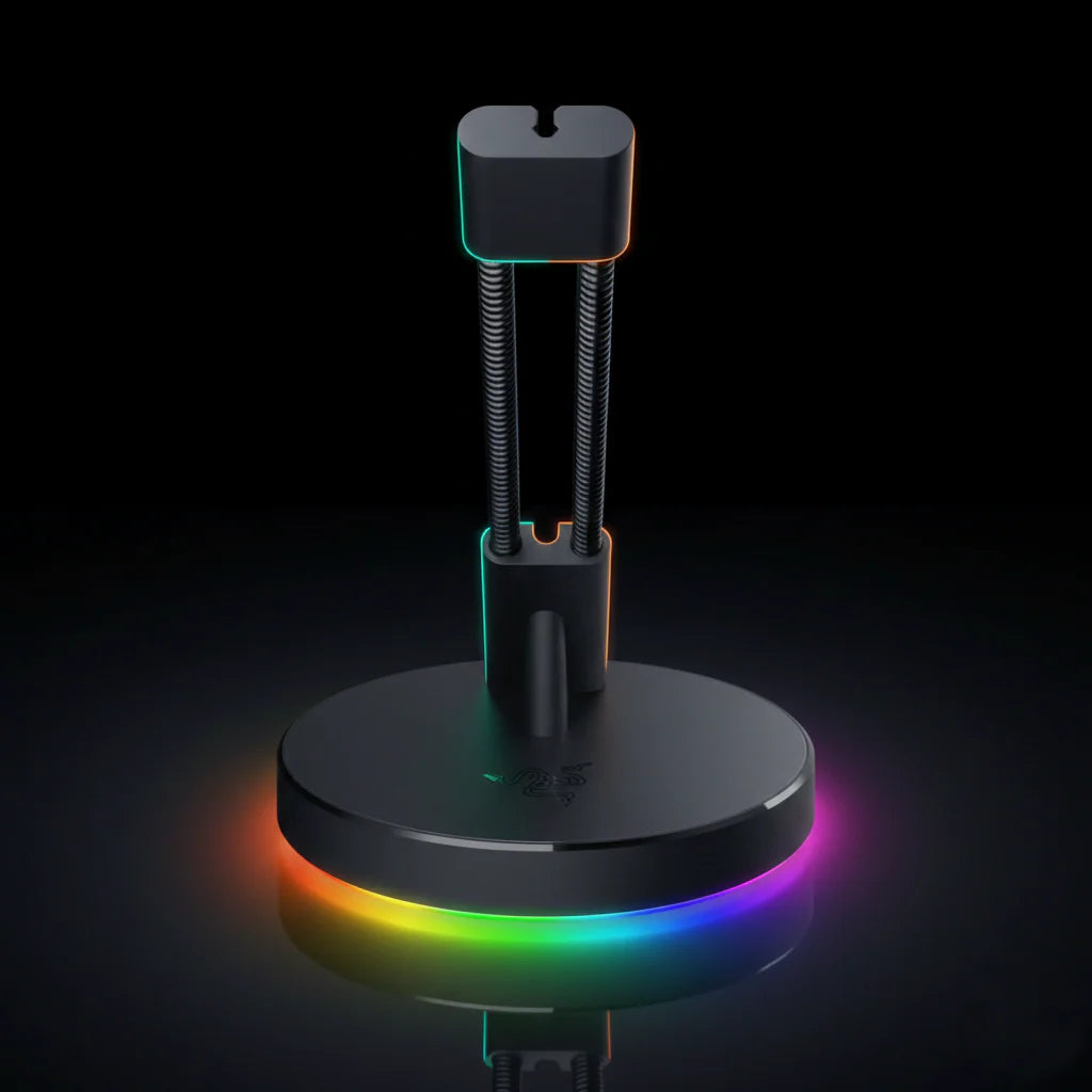 منظم كابل ماوس الألعاب Razer Mouse Bungee V3 Chroma بإضاءة RGB