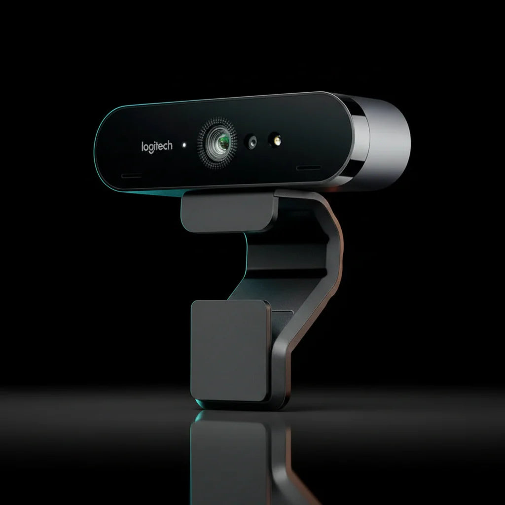 كاميرا ويب Logitech BRIO بدقة 4K Ultra HD – احترافية للبث المباشر والاجتماعات