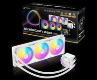 Antec Skeleton 360 ARGB Liquid CPU Cooler – 360mm Radiator – Intel & AMD – White