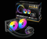 مبرد المعالج المائي Antec Skeleton 240 ARGB – رديتر 240mm – دعم Intel و AMD –  أسود