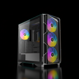 Antec AX1000 ARGB Gaming E-ATX Mid Tower Case – 4x 140mm ARGB Fans – Tempered Glass Side Panel