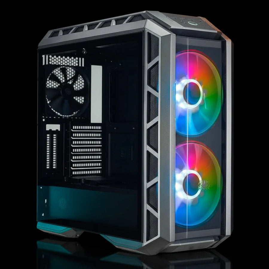 كيس Cooler Master MasterCase H500P Mesh ARGB ميد تاور – زجاج جانبي – مروحتين 200mm ARGB