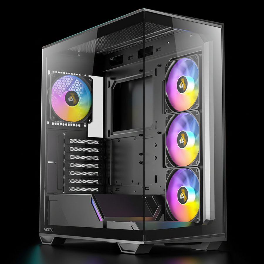 Antec C3 ARGB Gaming ATX Mid Tower Case – 4x ARGB Fans – USB Type-C – Tempered Glass