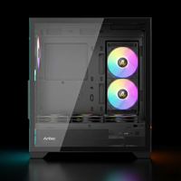 Antec CX700 ARGB Gaming ATX Mid Tower Case – 3x 120mm ARGB Fans – USB-C – Tempered Glass – Black