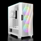 كيس  Antec DF700 FLUX ARGB بحجم Mid Tower – واجهة Mesh بتدفق هواء عالي – زجاج مقوى – أبيض