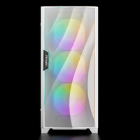 Antec DF700 FLUX ARGB Gaming Mid Tower Case – High-Airflow Mesh Front – Tempered Glass – White