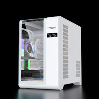 كيس  GameMax LC-WT Plus ARGB بحجم Mid Tower – زجاج مزدوج مقوى –  أبيض