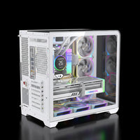 كيس  GameMax LC-WT Plus ARGB بحجم Mid Tower – زجاج مزدوج مقوى –  أبيض