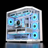 كيس  GameMax LC-TX ARGB بحجم Mid Tower – زجاج مقوى – أبيض