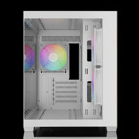 كيس GAMDIAS Aura GC10M V2 ARGB مايكرو تاور – أبيض – زجاج جانبي