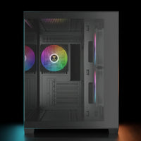 كيس GAMDIAS Aura GC10M V2 ARGB مايكرو تاور – أسود – زجاج جانبي