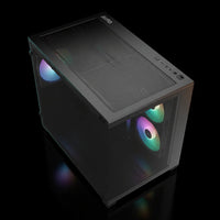 كيس GAMDIAS Aura GC10M V2 ARGB مايكرو تاور – أسود – زجاج جانبي