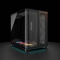 كيس Corsair AIR 5400 RS-R ARGB تريبل تشامبر – أسود – زجاج جانبي – 3 مراوح ARGB مرفقة