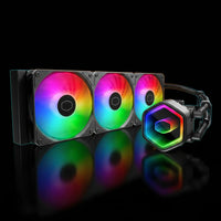 مبرد المعالج Cooler Master Core II 360mm بقدرة 280 واط TDP – دعم Intel و AMD –  أسود