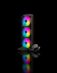 مبرد المعالج Cooler Master Core II 360mm بقدرة 280 واط TDP – دعم Intel و AMD –  أسود