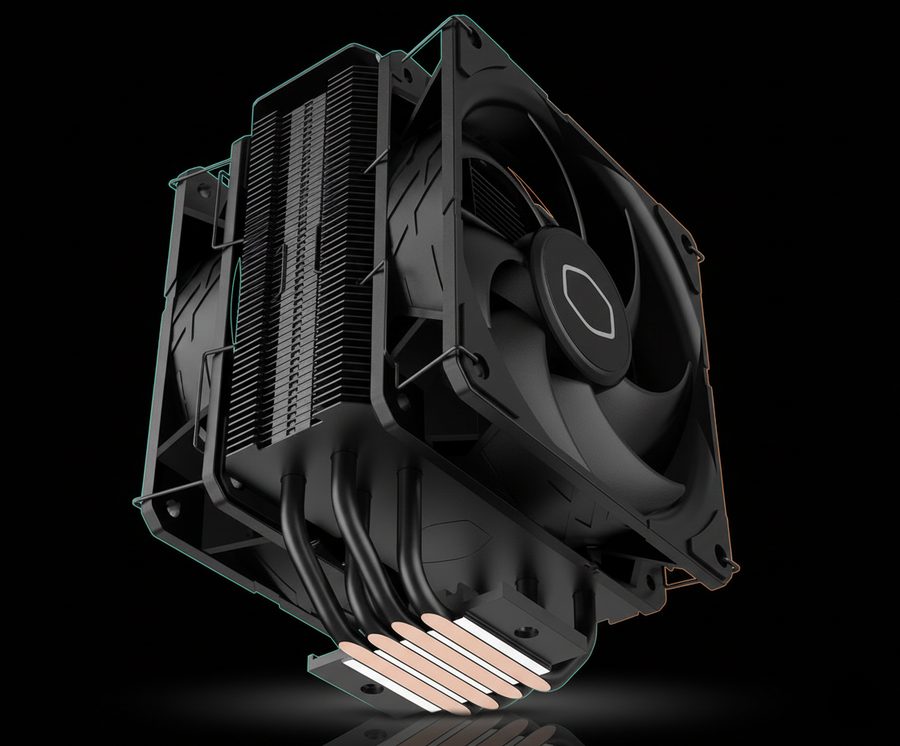 Cooler Master Hyper 212 Black X Duo CPU Air Cooler – 220W TDP