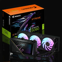 كرت شاشة Gigabyte AORUS GeForce RTX 5090 XTREME WATERFORCE – ذاكرة 32GB GDDR7