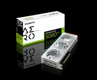 كرت شاشة Gigabyte GeForce RTX 5060 Ti AERO OC بسعة 8 جيجابايت GDDR6 – أبيض