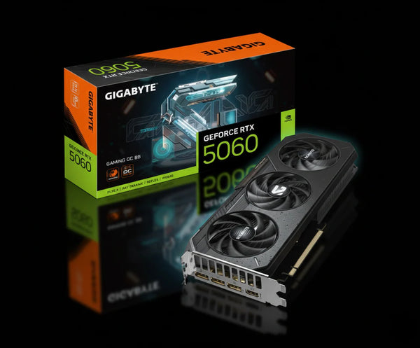 كرت شاشة Gigabyte GeForce RTX 5060 Gaming OC بسعة 8 جيجابايت GDDR6