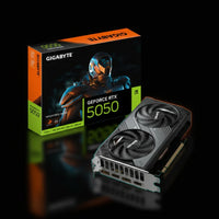 كرت شاشة Gigabyte GeForce RTX 5050 WINDFORCE OC بسعة 8 جيجابايت GDDR6