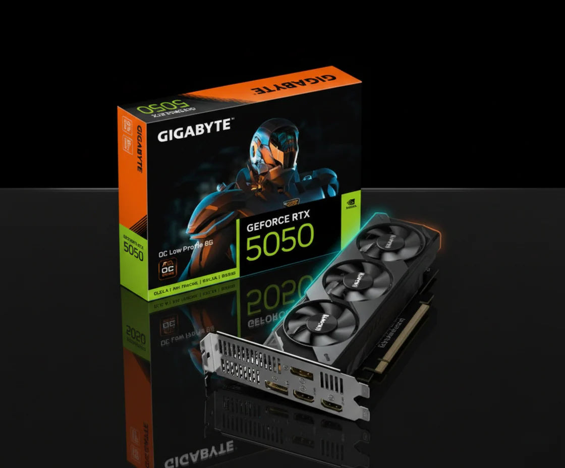 كرت شاشة Gigabyte GeForce RTX 5050 OC Low Profile بسعة 8 جيجابايت GDDR6