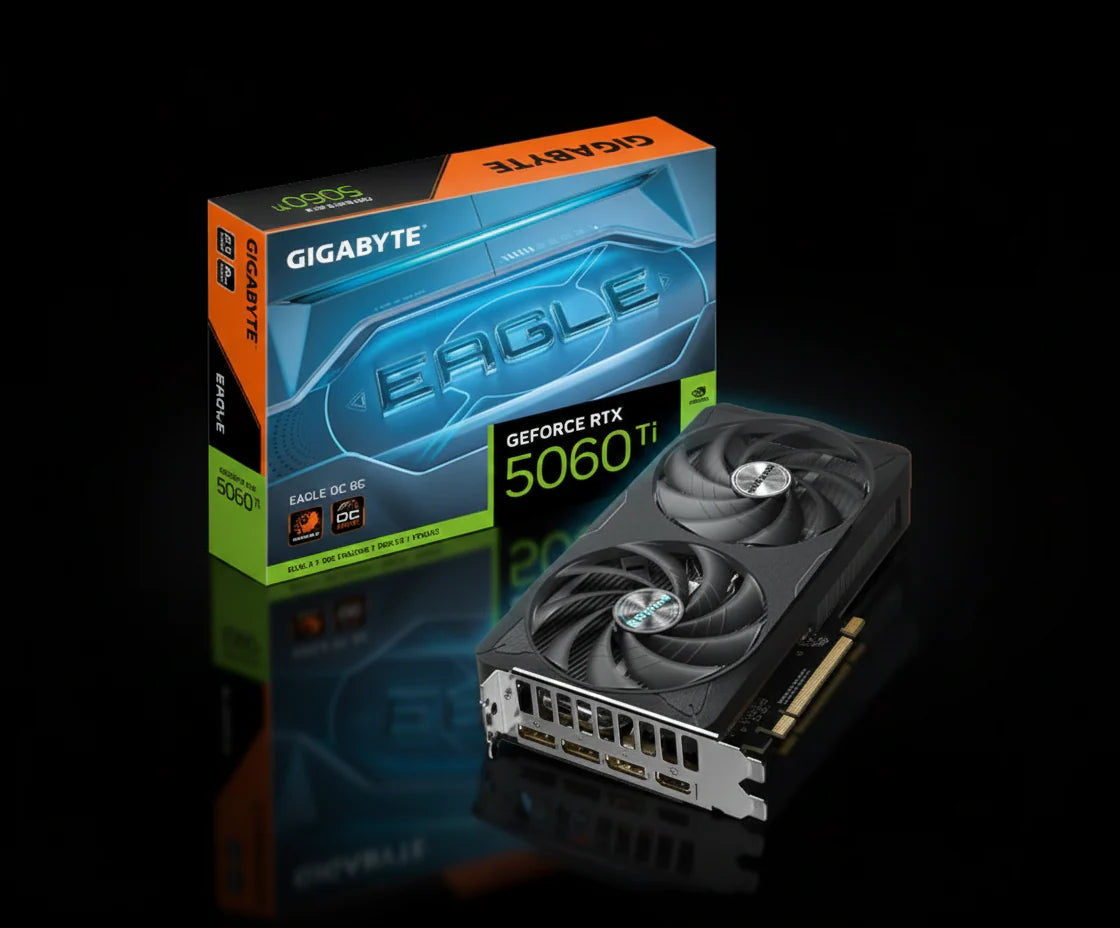 كرت شاشة Gigabyte GeForce RTX 5060 Ti EAGLE OC بسعة 8 جيجابايت GDDR6
