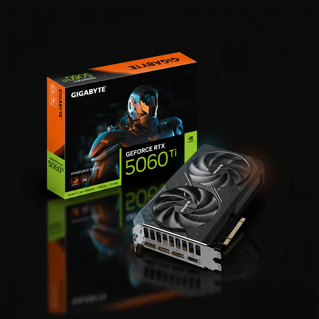 كرت شاشة Gigabyte GeForce RTX 5060 Ti WINDFORCE 2 OC – ذاكرة 16GB GDDR7
