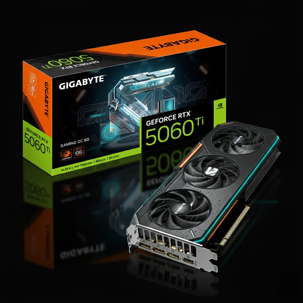 كرت شاشة Gigabyte GeForce RTX 5060 Ti GAMING OC – ذاكرة 16GB GDDR7