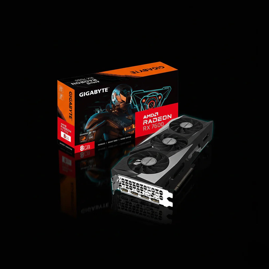 كرت شاشة Gigabyte Radeon RX 7600 GAMING OC – ذاكرة 8GB GDDR6