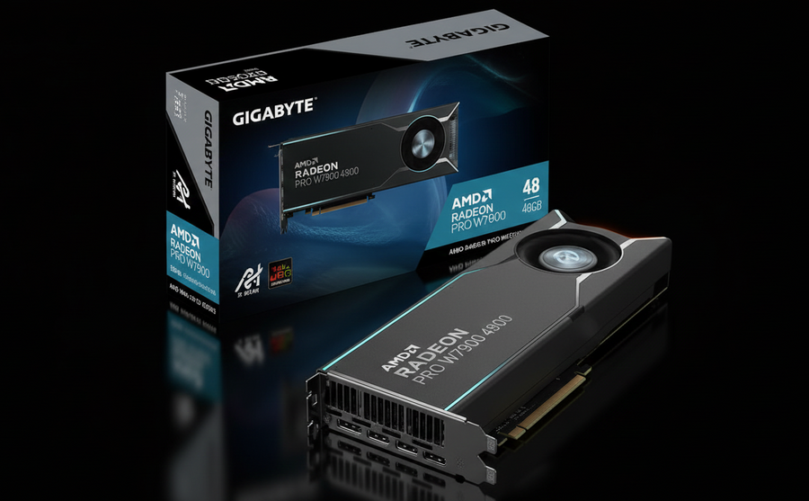 Gigabyte Radeon Pro W7800 AI TOP 48GB GDDR6 Workstation Graphics Card