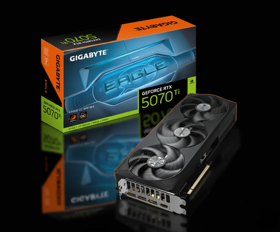 كرت شاشة Gigabyte GeForce RTX 5070 Ti EAGLE OC SFF بسعة 16 جيجابايت GDDR7