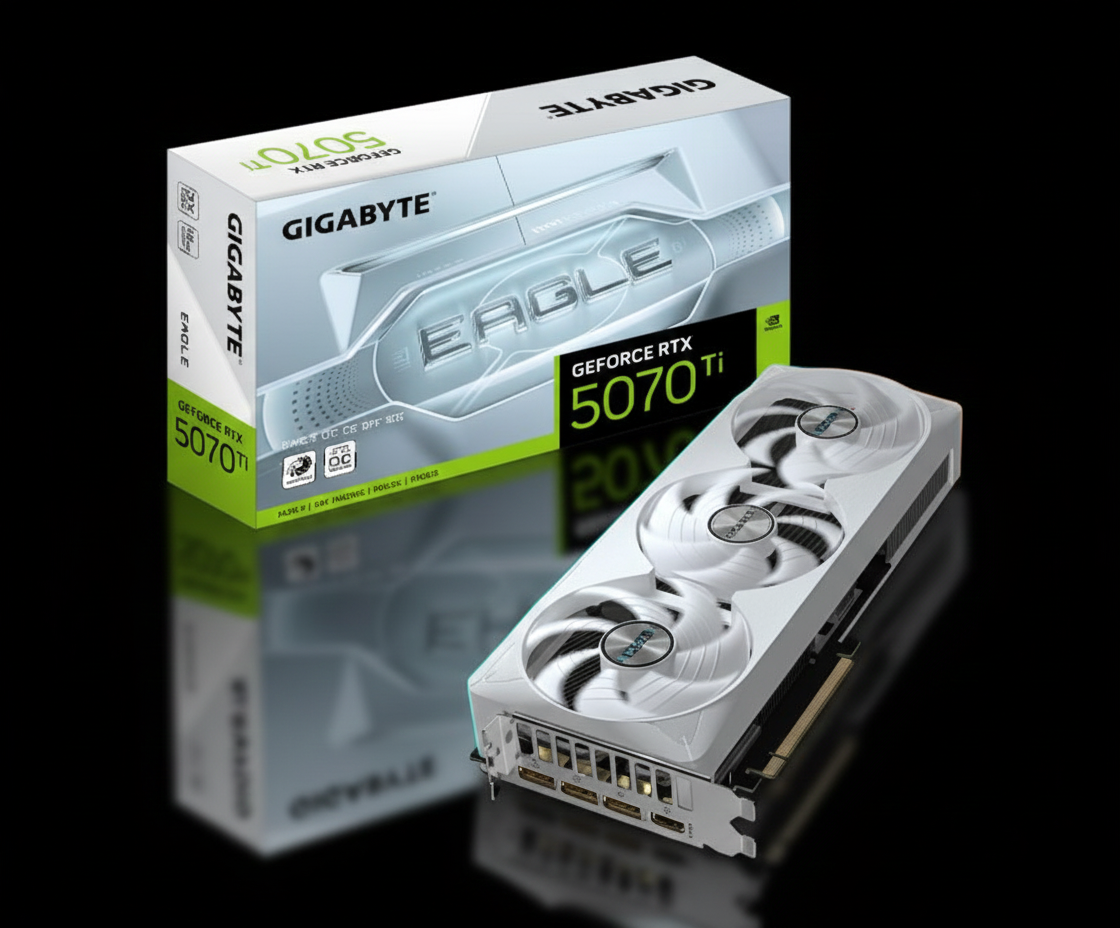 Gigabyte GeForce RTX 5070 Ti EAGLE OC ICE SFF 16GB GDDR7 Graphics Card
