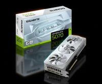 كرت شاشة Gigabyte GeForce RTX 5070 EAGLE OC ICE SFF بسعة 12 جيجابايت GDDR7