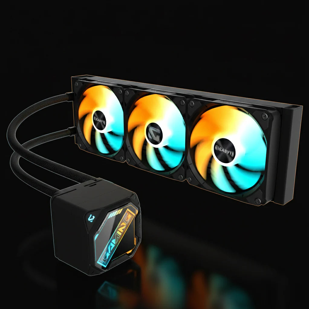مراوح GIGABYTE Gaming 360 ARGB مقاس 120mm (ثلاث مراوح) –  أسود
