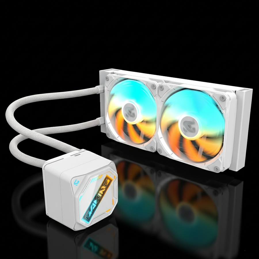 GIGABYTE Gaming 240 ICE ARGB 120mm Dual Fan Kit – White