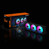 مبرد المعالج المائي GIGABYTE AORUS Waterforce II 360 AIO – رديتر 360mm – إضاءة ARGB –  (Rev.2)