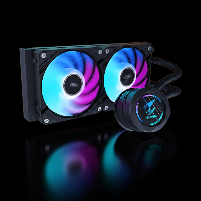 GIGABYTE AORUS Waterforce II 240 AIO Liquid CPU Cooler – 240mm Radiator – ARGB