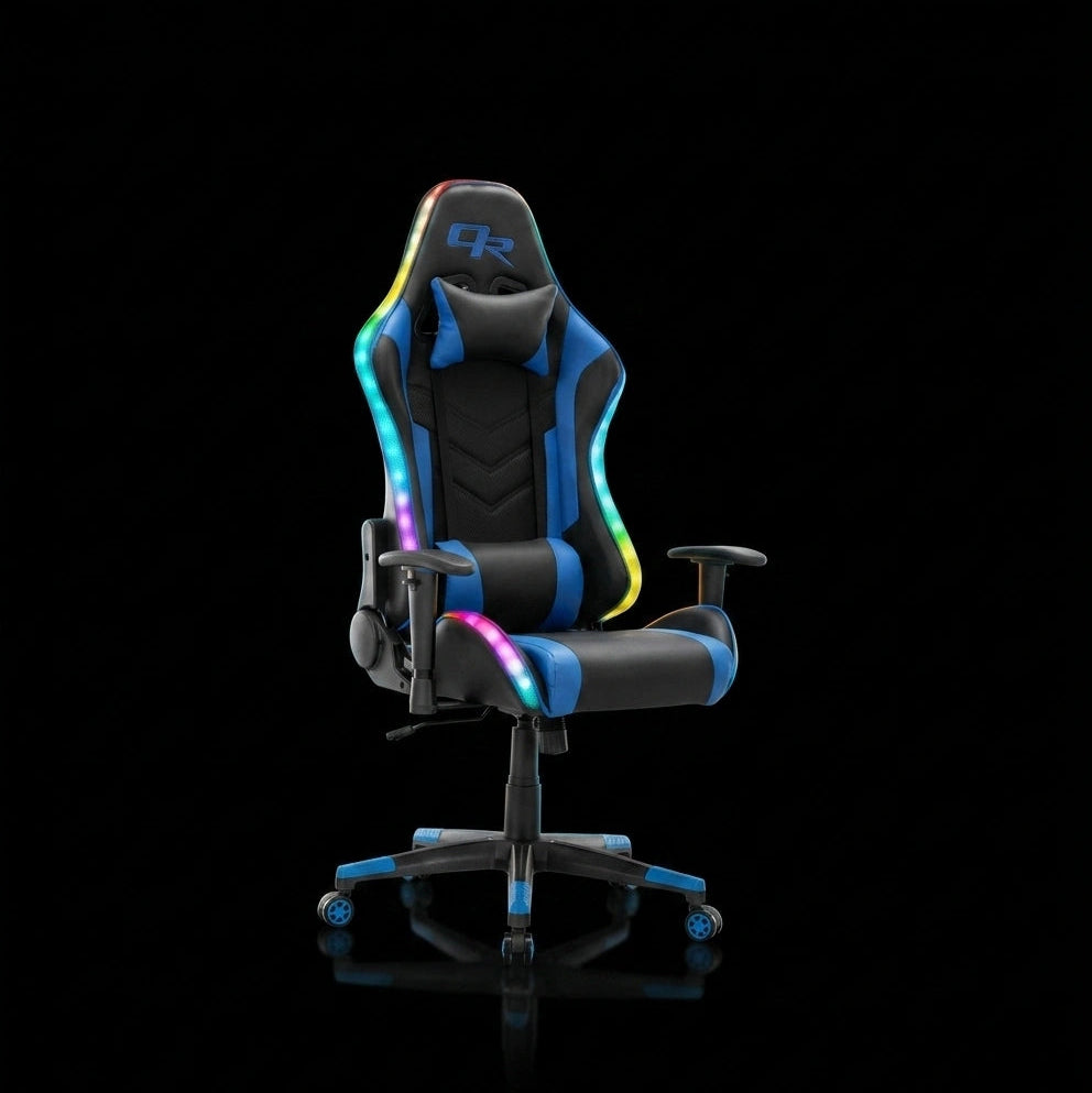 illuminated qr gamer chairs