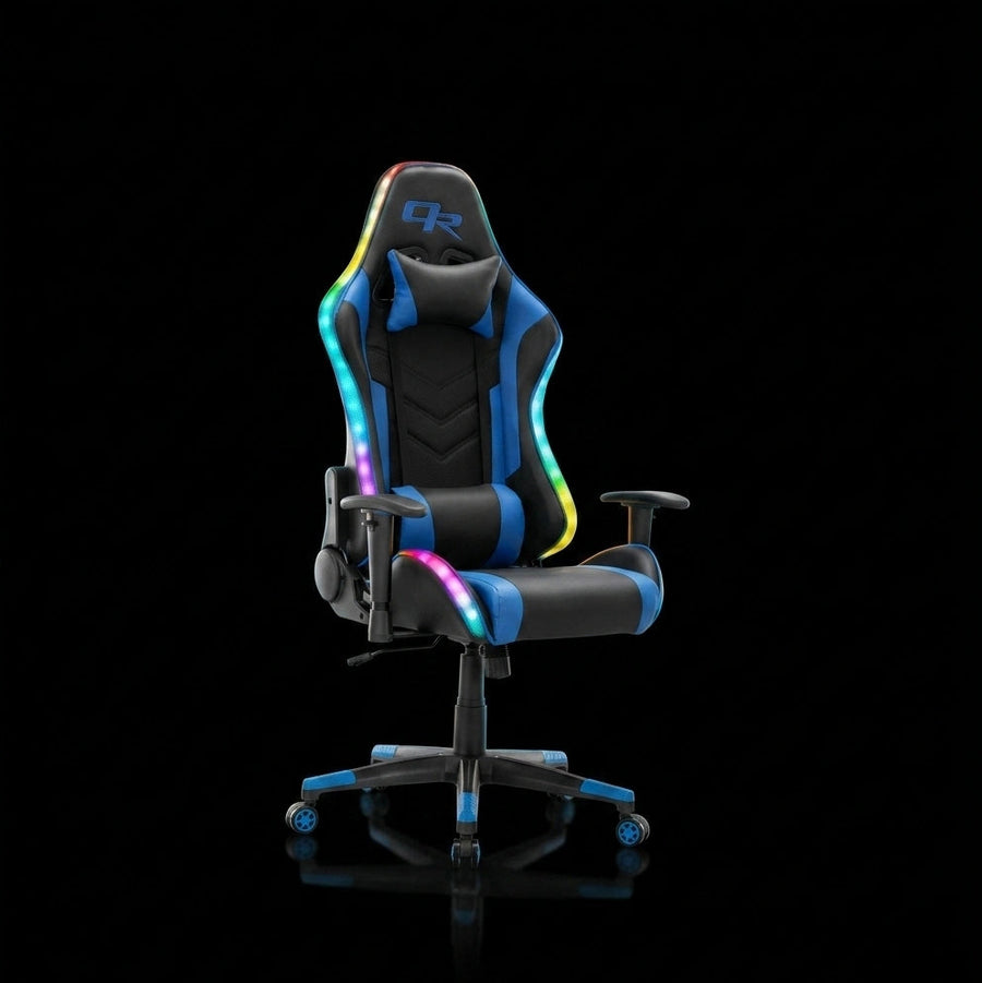 illuminated qr gamer chairs