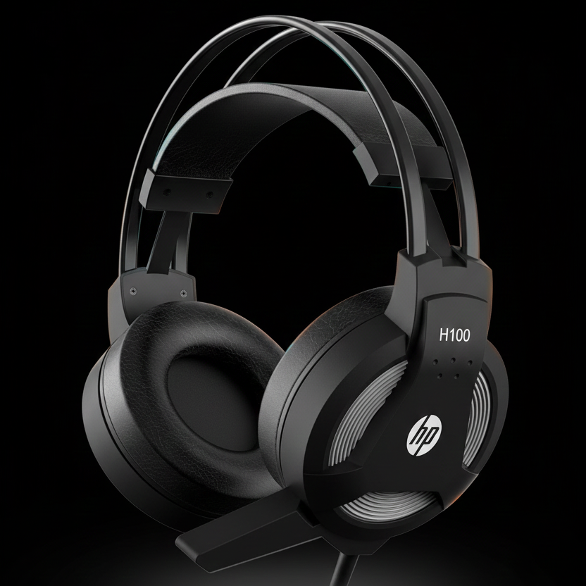 HP H100 3.5mm Wired Stereo Headset