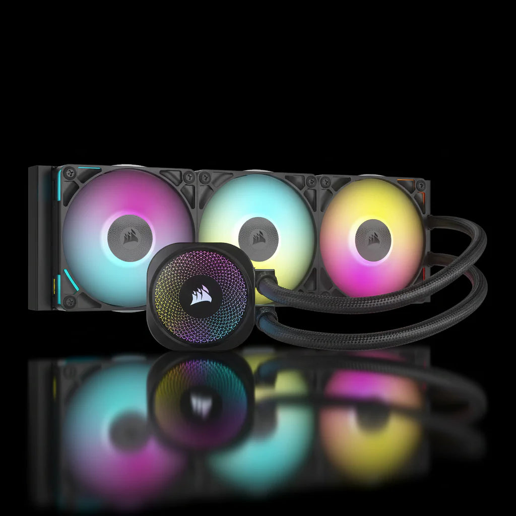 Corsair iCUE TITAN 360 RX RGB 360mm AIO Liquid CPU Cooler – Black