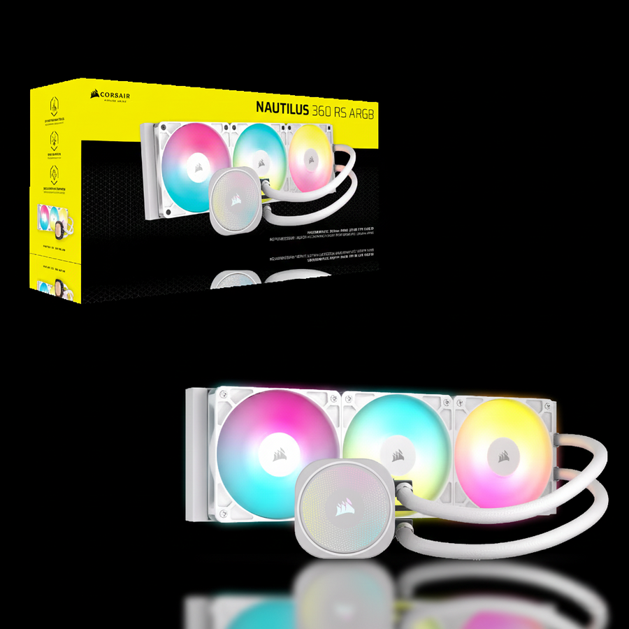 Corsair iCUE Nautilus 360 RS 360mm AIO Liquid CPU Cooler – White