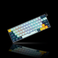 Fantech ATOM MK874 V2 63-Key Compact Gaming Keyboard – Sky Blue