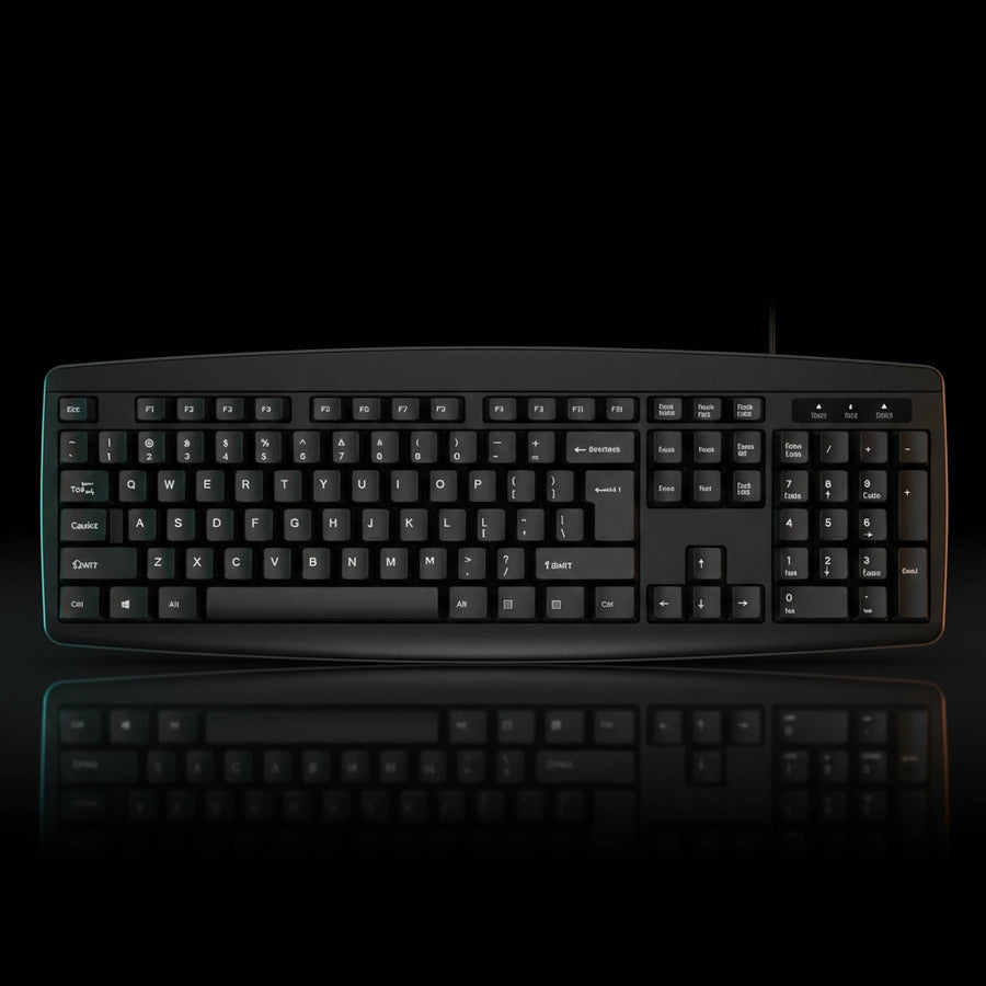 DM K10 Wired USB Keyboard – Full-Size Durable Keyboard for PC & Laptop