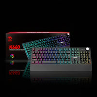 MARVO K660 Wired Gaming Keyboard – RGB Mechanical-Style Keys for PC & Laptop