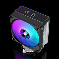 مبرد المعالج LovingCool RGB بشاشة عرض رقمية لدرجة الحرارة – مروحة 120mm – أسود