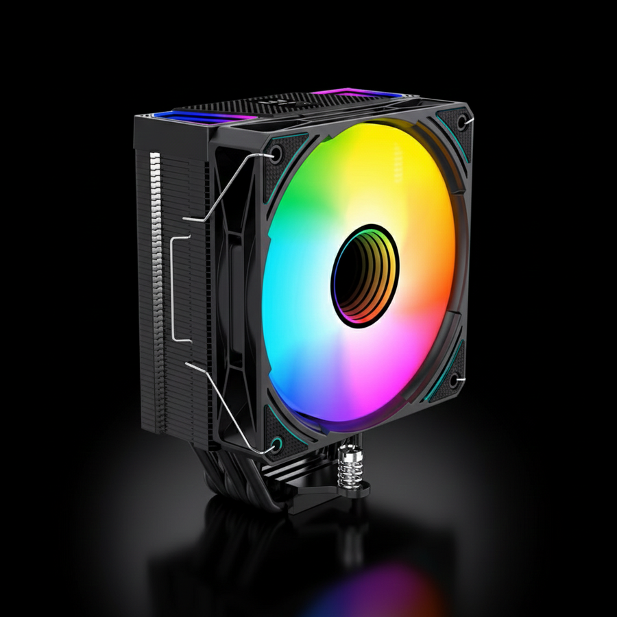 LovingCool LC-X120B RGB CPU Air Cooler – 120mm Fan – Intel & AMD – Black